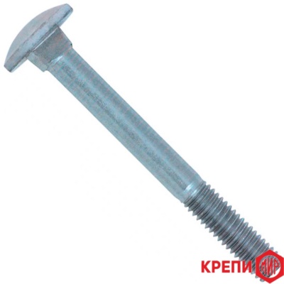Болт мебельный М 6х100 DIN 603 кл пр 4,8 оц